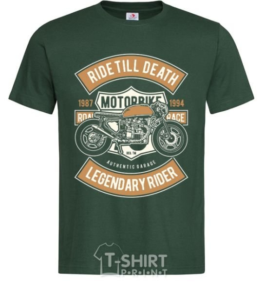 Men's T-Shirt Ride Till Death bottle-green фото