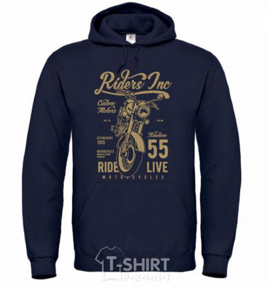 Men`s hoodie Riders navy-blue фото