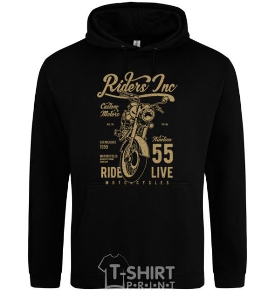 Men`s hoodie Riders black фото