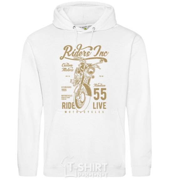 Men`s hoodie Riders White фото