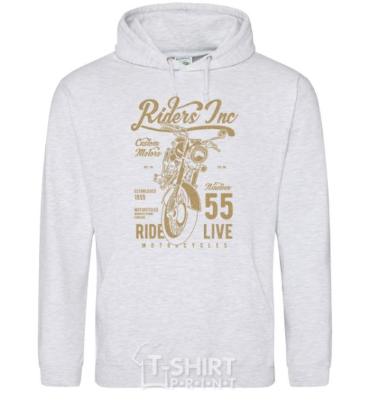 Men`s hoodie Riders sport-grey фото