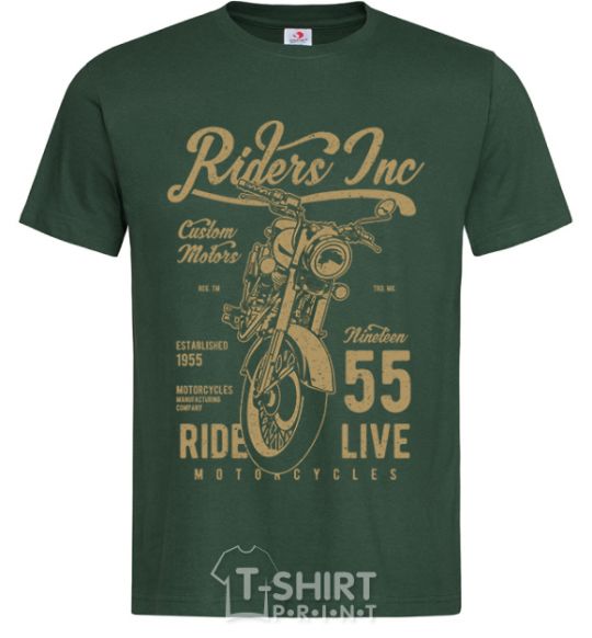 Men's T-Shirt Riders bottle-green фото