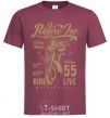 Men's T-Shirt Riders burgundy фото