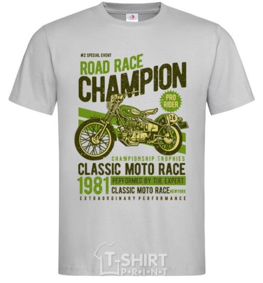 Men's T-Shirt Road Race Champion grey фото
