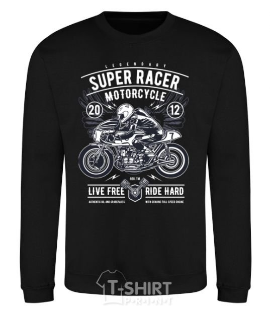 Свитшот Super Racer Motorcycle Черный фото