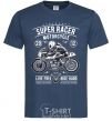 Men's T-Shirt Super Racer Motorcycle navy-blue фото