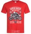 Men's T-Shirt Super Racer Motorcycle red фото