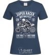 Women's T-shirt Super Racer Motorcycle navy-blue фото