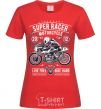 Женская футболка Super Racer Motorcycle Красный фото