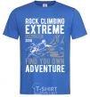 Men's T-Shirt Rock Climbing royal-blue фото