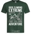 Men's T-Shirt Rock Climbing bottle-green фото