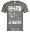 Men's T-Shirt Rock Climbing dark-grey фото