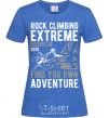 Женская футболка Rock Climbing Ярко-синий фото