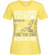 Женская футболка Rock Climbing Лимонный фото