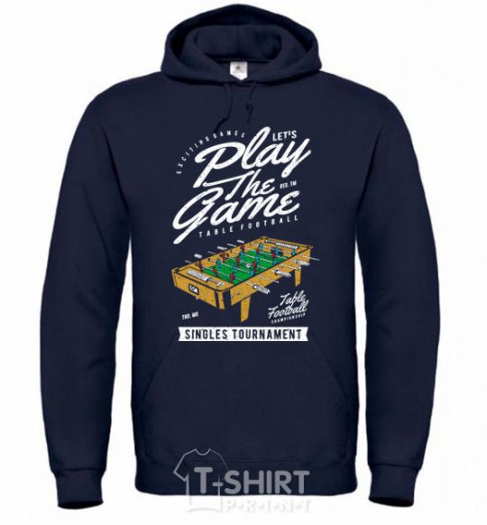 Men`s hoodie Table Football navy-blue фото