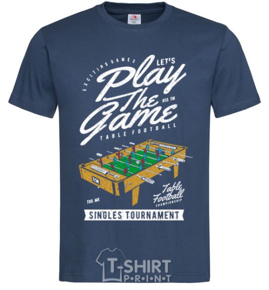 Men's T-Shirt Table Football navy-blue фото