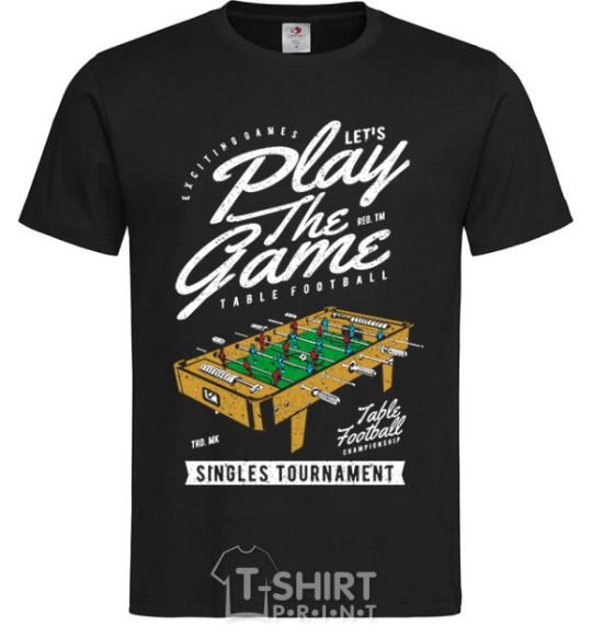 Men's T-Shirt Table Football black фото