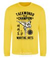 Sweatshirt Taekwondo World yellow фото