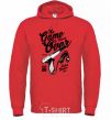 Men`s hoodie The Game Is Never Over bright-red фото