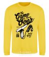 Sweatshirt The Game Is Never Over yellow фото
