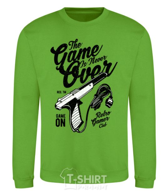 Sweatshirt The Game Is Never Over orchid-green фото
