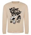 Sweatshirt The Game Is Never Over sand фото