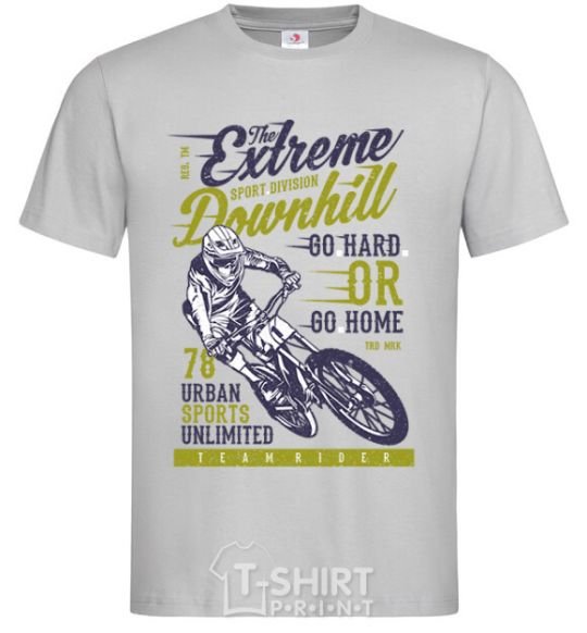 Men's T-Shirt The Extreme Downhill grey фото