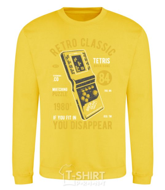 Sweatshirt Tetris Brick Game yellow фото