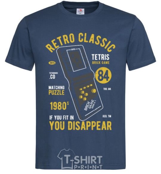 Men's T-Shirt Tetris Brick Game navy-blue фото