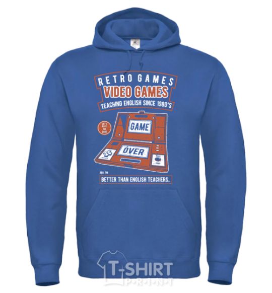 Men`s hoodie Video Games royal фото