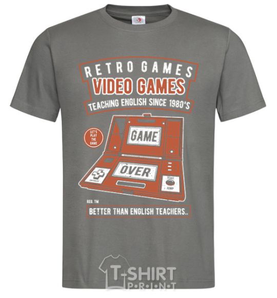 Men's T-Shirt Video Games dark-grey фото