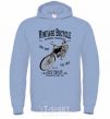 Men`s hoodie Vintage Bicycle sky-blue фото