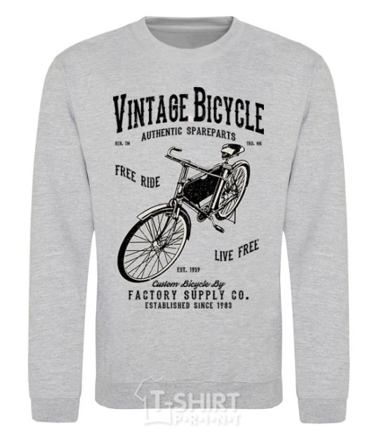 Sweatshirt Vintage Bicycle sport-grey фото