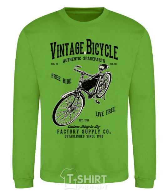 Sweatshirt Vintage Bicycle orchid-green фото