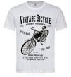 Men's T-Shirt Vintage Bicycle White фото