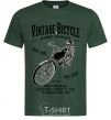 Мужская футболка Vintage Bicycle Темно-зеленый фото