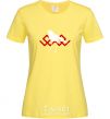 Women's T-shirt A white bird cornsilk фото