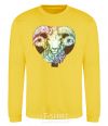 Sweatshirt Aries zodiac sign yellow фото