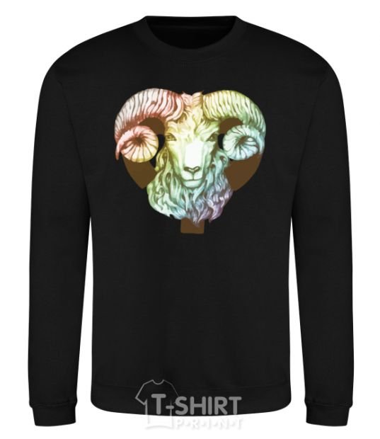 Sweatshirt Aries zodiac sign black фото