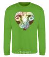 Sweatshirt Aries zodiac sign orchid-green фото