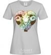 Women's T-shirt Aries zodiac sign grey фото