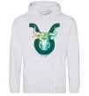 Men`s hoodie Taurus zodiac sign sport-grey фото