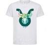 Kids T-shirt Taurus zodiac sign White фото