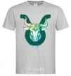 Men's T-Shirt Taurus zodiac sign grey фото