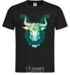 Men's T-Shirt Taurus zodiac sign black фото