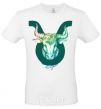 Men's T-Shirt Taurus zodiac sign White фото