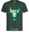 Men's T-Shirt Taurus zodiac sign bottle-green фото