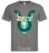 Men's T-Shirt Taurus zodiac sign dark-grey фото