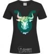 Women's T-shirt Taurus zodiac sign black фото