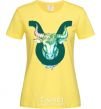 Women's T-shirt Taurus zodiac sign cornsilk фото